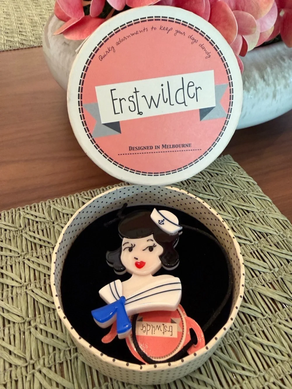 🚢 Erstwilder Ahoy! Sailor! Brooch Sailor Girl